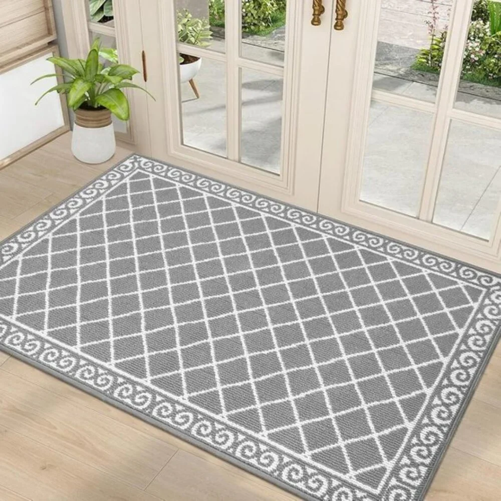 New 32x48In Indoor Door Mat, Non-Slip, Washable Dirt Trapper for Entryway, Home